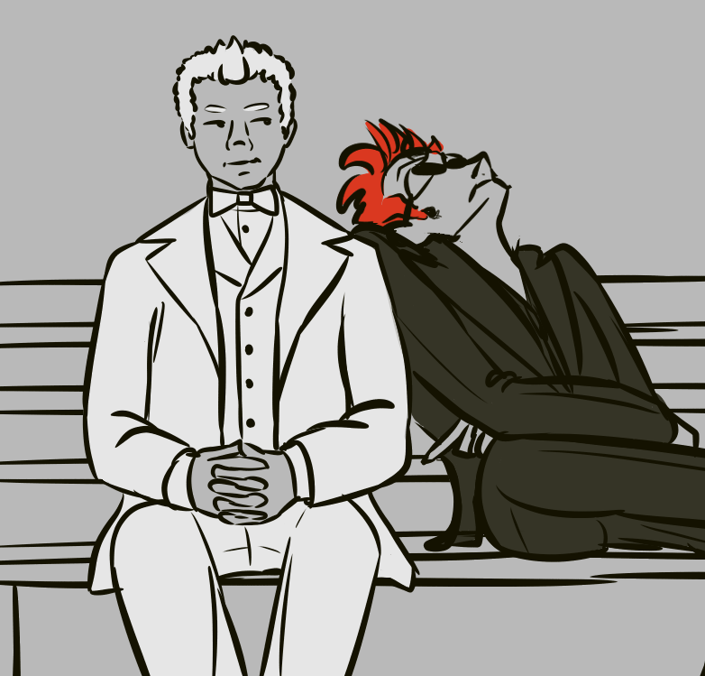 fanart of good omens